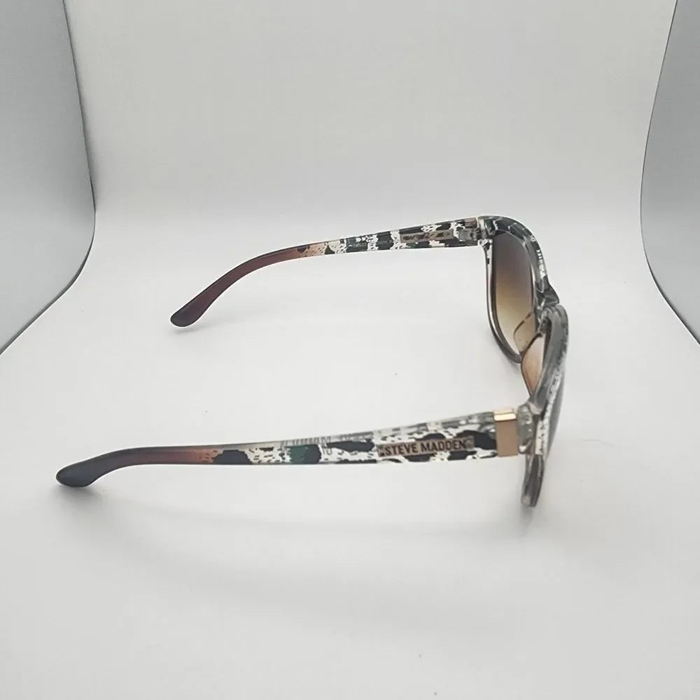 Steve Madden Brown & Animal Print Sunglasses